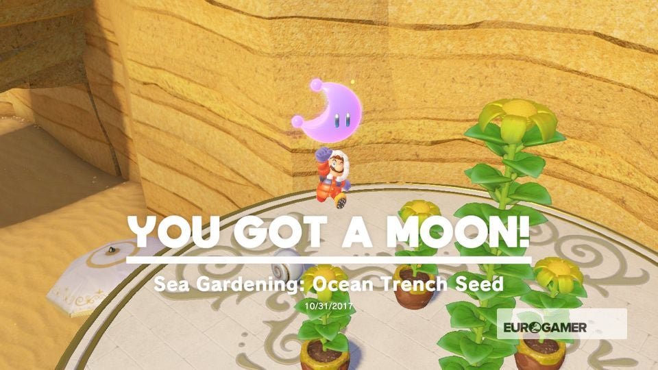 Super Mario Odyssey Seaside Kingdom Power Moons - where to find Seaside