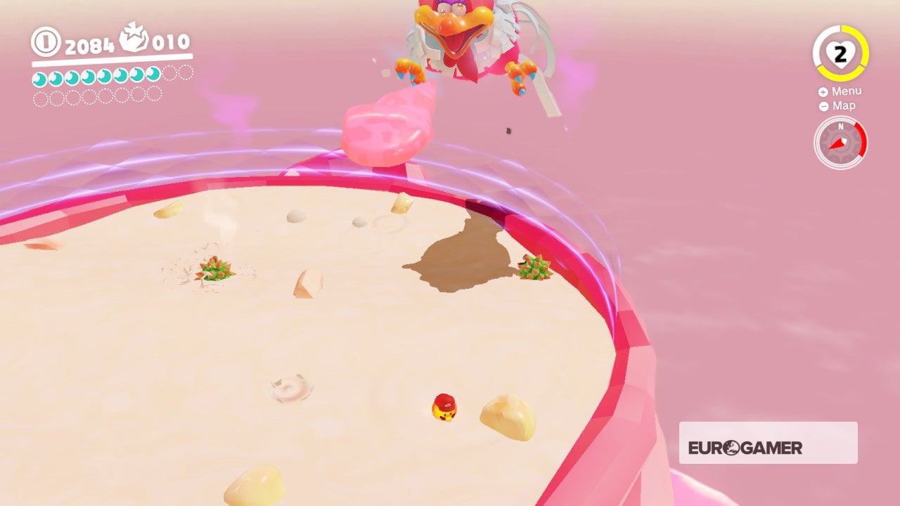 Super Mario Odyssey - Cookatiel Showdown! and Cookatiel boss encounter ...