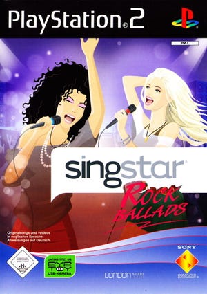 Caixa de jogo de SingStar Rock Ballads