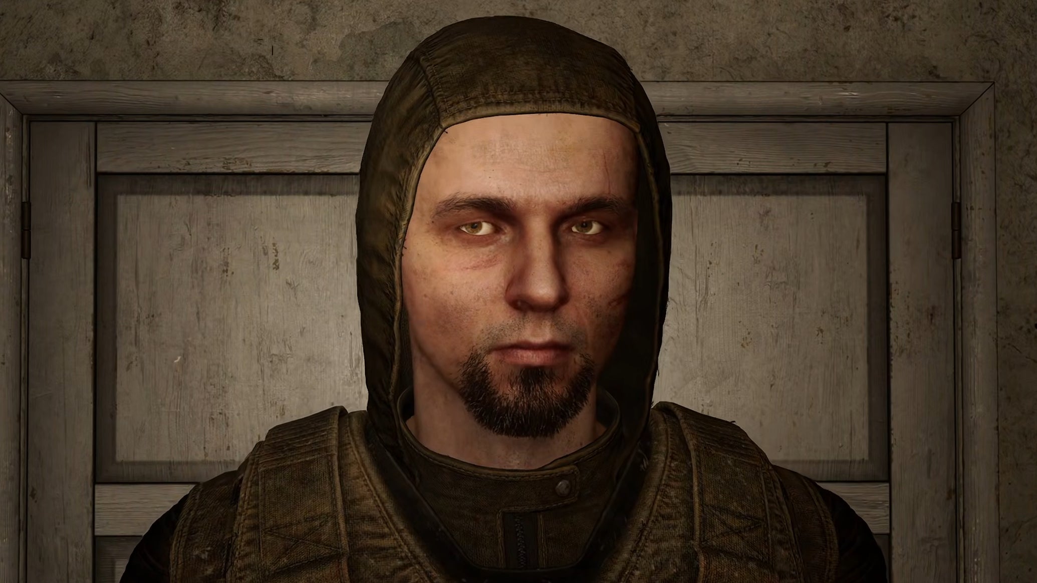 A close-up of Pomor's face in Stalker 2. - 1