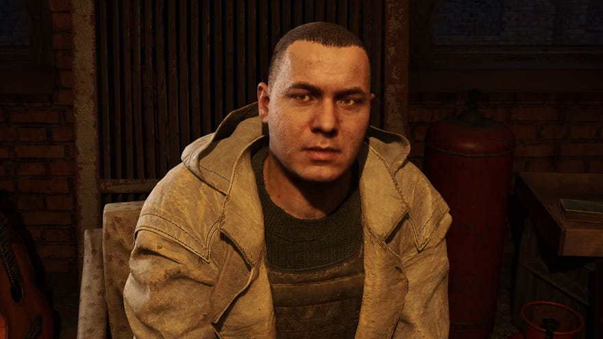 A close-up of Varan, a kingpin in Stalker 2.
