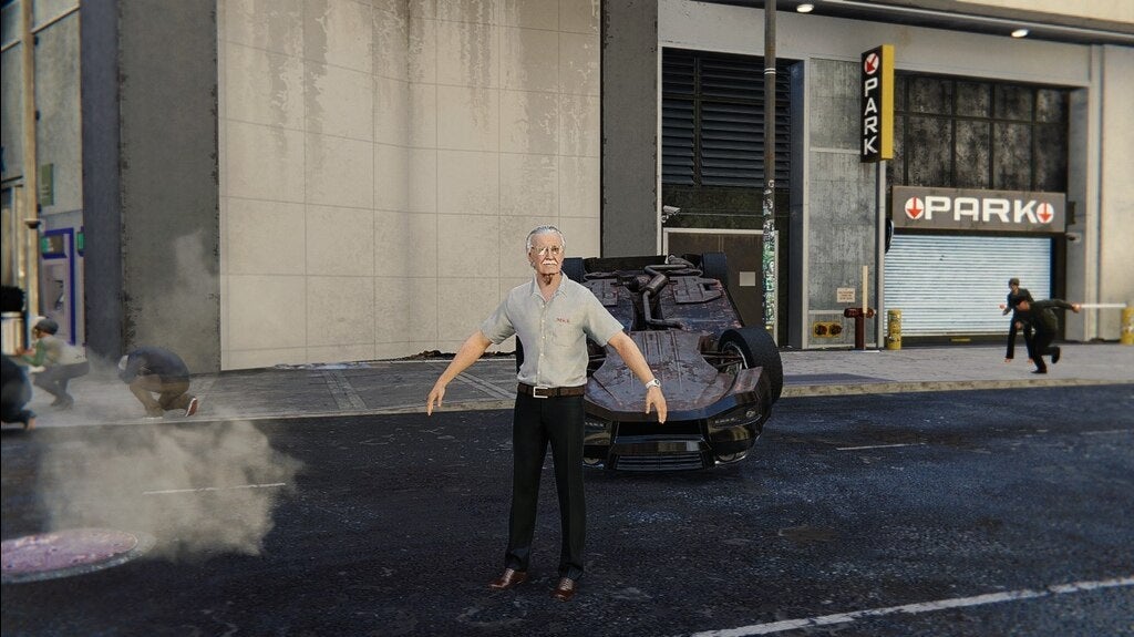 Stan Lee mod for Spider-Man PC