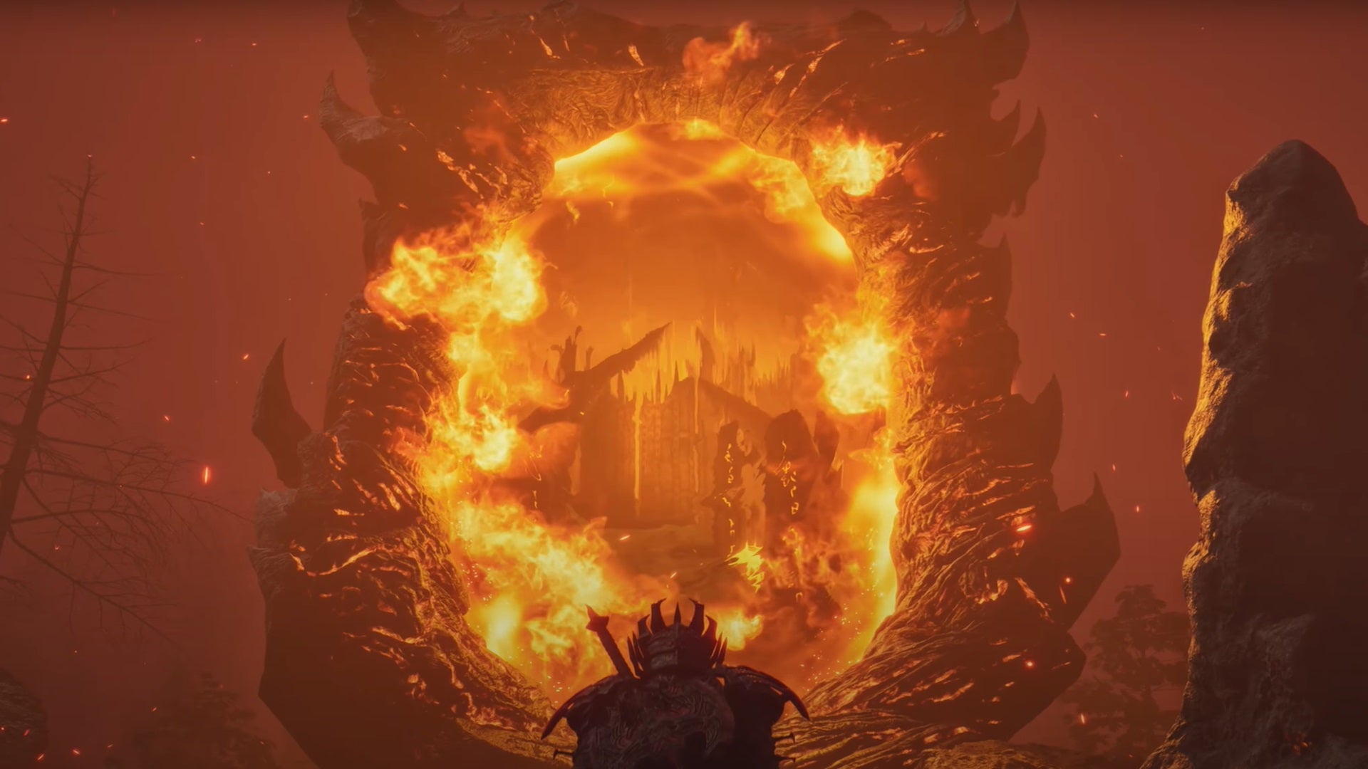 A player character prepares to enter an Oblivion gate in The Elder Scrolls IV: Oblivion Remastered. - 1