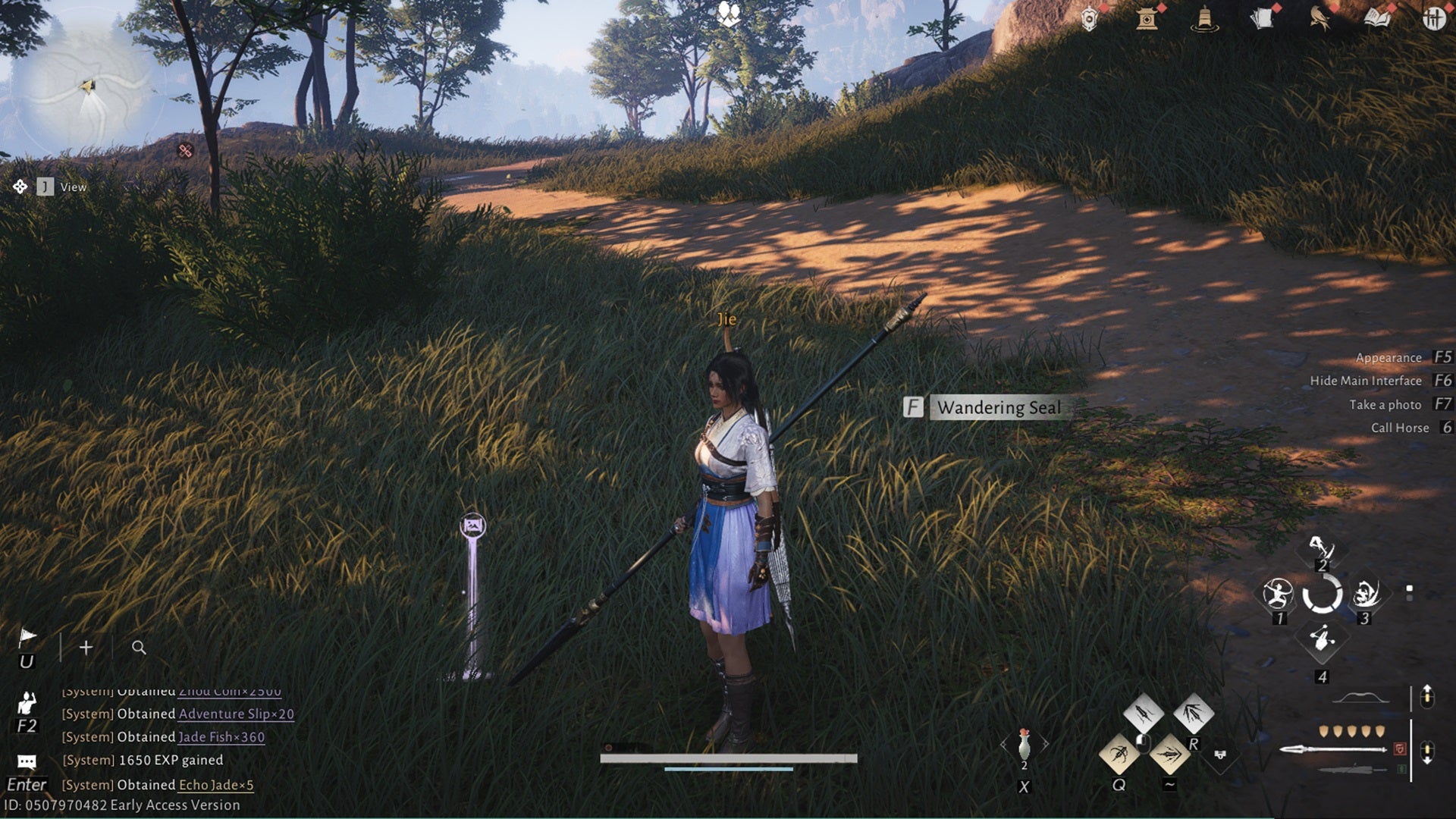 Standing next to a Wandering Seal location in Where Winds Meet. - 5