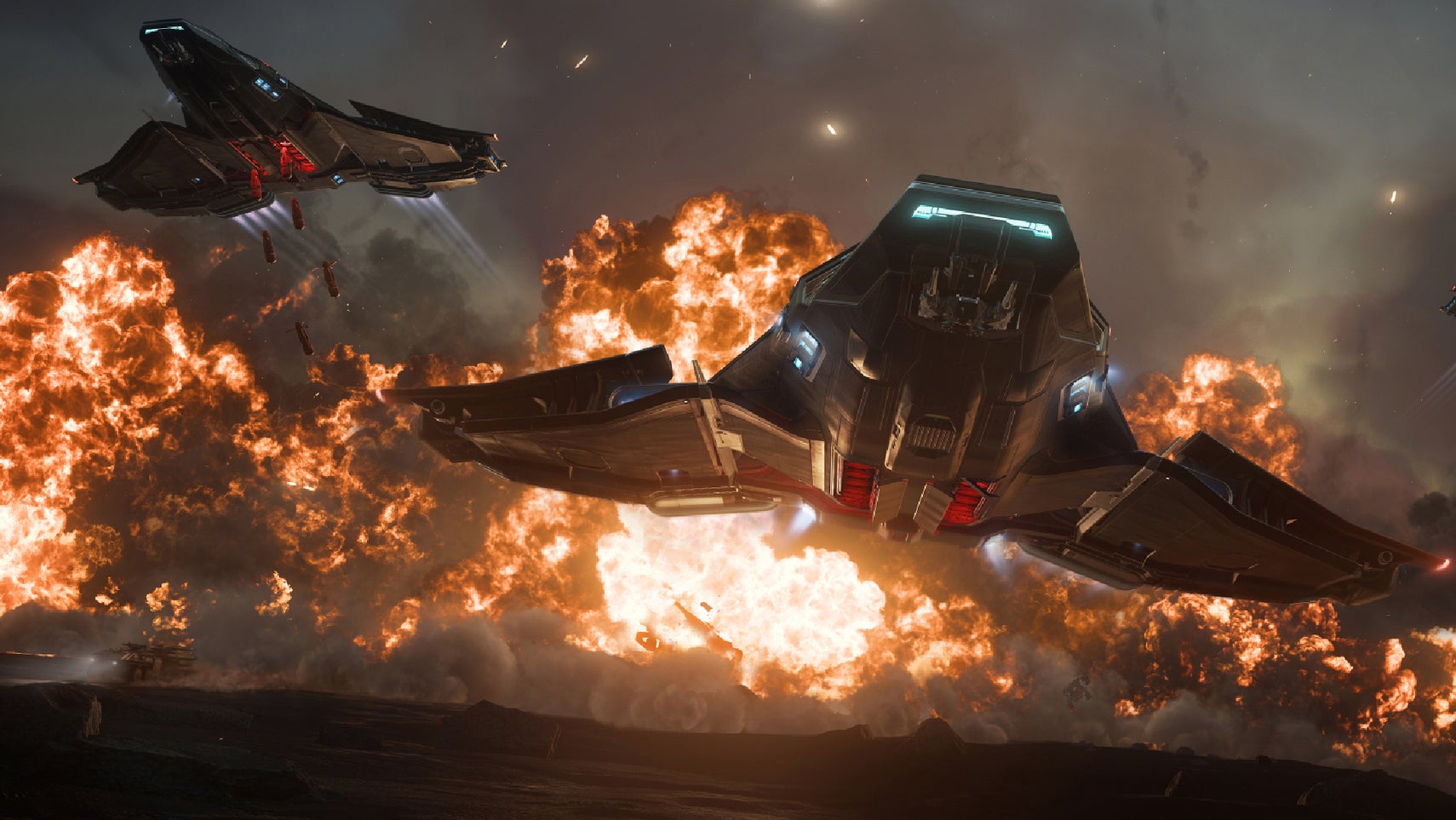 Some spaceships in Star Citizen. - 1