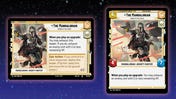 Star Wars: Unlimited card The Mandalorian from Shadows of the Galaxy expansion