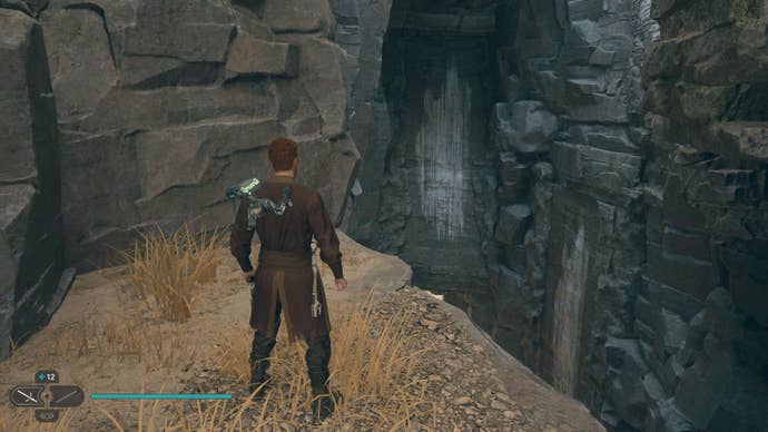 Cal spots a treasure glint in Jedi: Survivor.