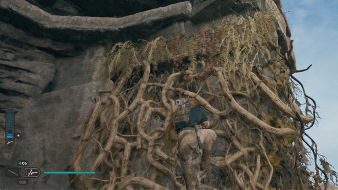 Vines at the entrance to the Star Wars Jedi: Survivor Chamber of Clarity.