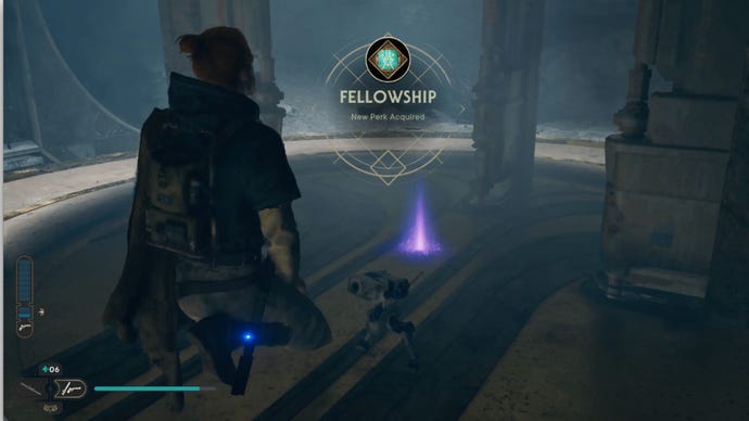 The Fellowship Perk in the Star Wars Jedi: Survivor Chamber of Clarity.