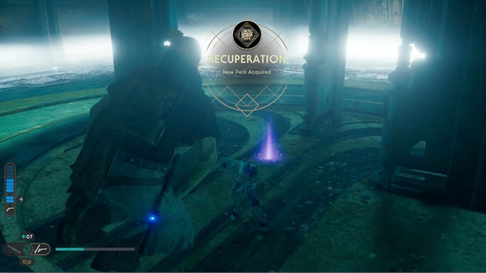 Cal Kestis earns the Recuperation perk in the Star Wars Jedi: Survivor Chamber of Connection.