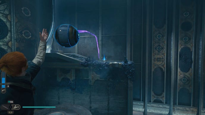 Placing the orb across the top in the Star Ward Jedi: Survivor Chamber of Reason.