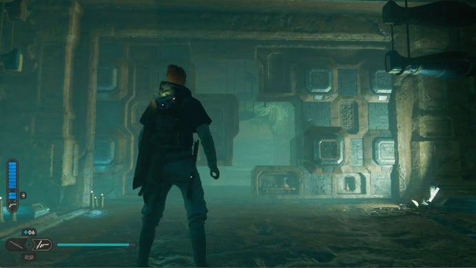 Cal Kesitis completing the Star Wars Jedi: Survivor Crypt of Uhrma puzzle.