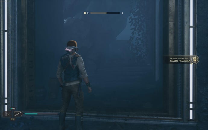 Cal approaches a Force Echo on Koboh in Jedi: Survivor.