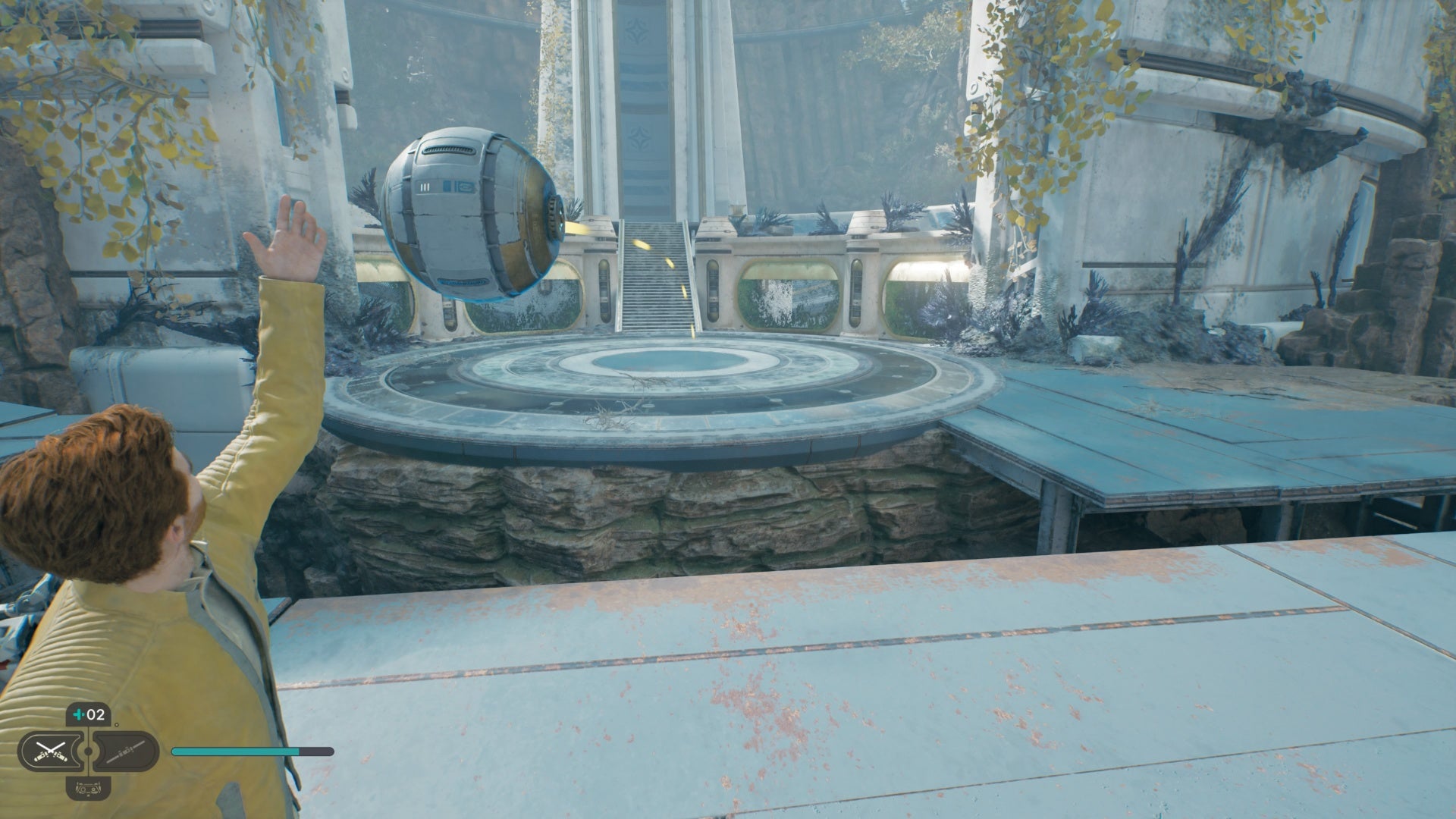 star wars jedi survivor forest array throwing the orb