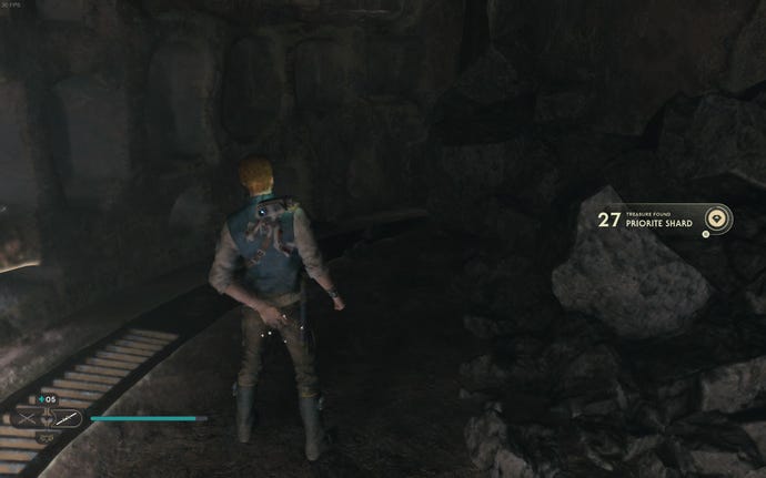 Cal approaches a Priorite Shard on Koboh in Jedi: Survivor.