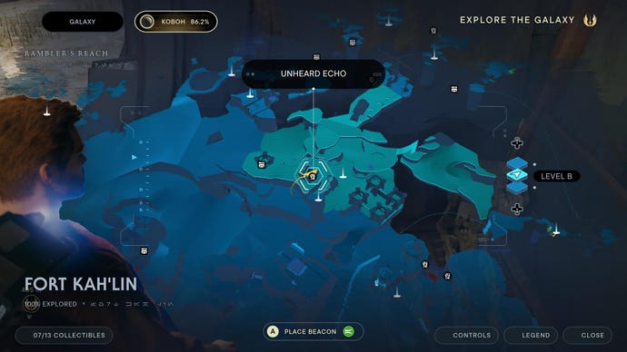 Part of the Koboh map in Jedi: Survivor.