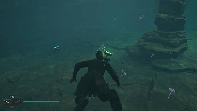 Cal opens up a chest on Koboh in Jedi: Survivor.