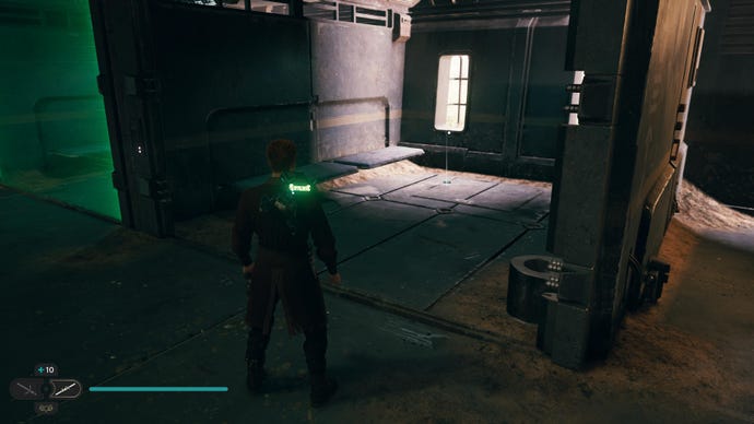 Cal picks up a Priorite Shard in Jedi: Survivor.