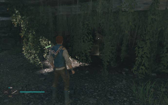 Cal approaches a Priorite Shard in Swindler’s Wash on Koboh in Jedi: Survivor.