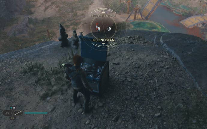 Cal opens a chest in Jedi: Survivor.