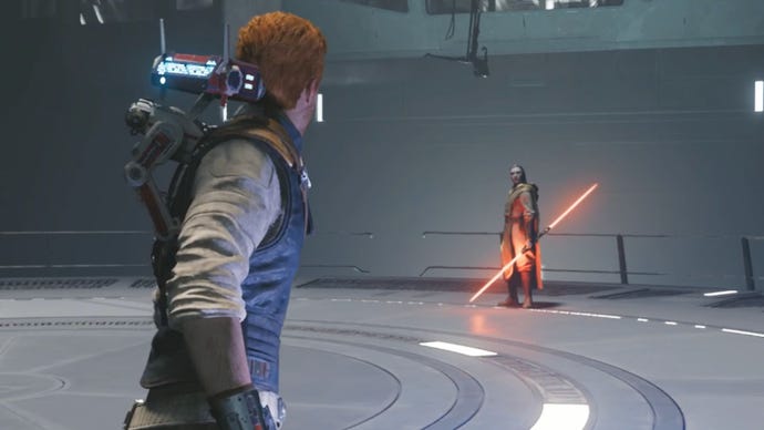 Cal prepares to fight Dagan Gera in Star Wars Jedi: Survivor.