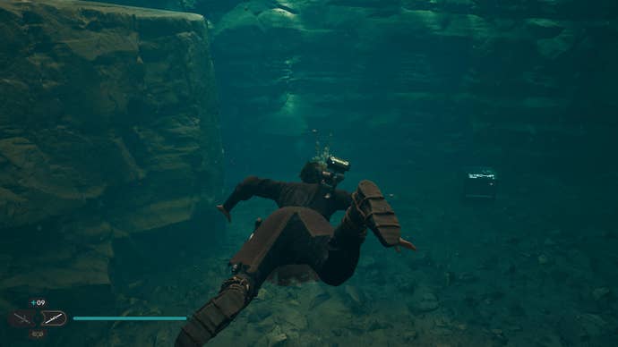 Cal approaches and picks up a collectible item on Koboh in Jedi: Survivor.