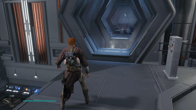 Cal approaches some Priorite on Nova Garon in Jedi: Survivor.