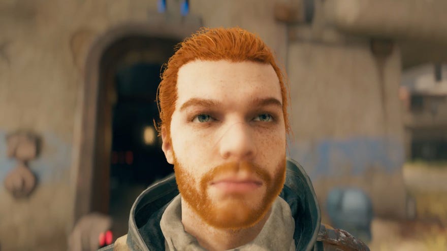 Cal Kestis in Rambler’s Reach, near the Star Wars Jedi: Survivor Rambler’s Reach puzzle solution.