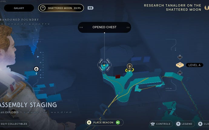 Part of the Shattered Moon map in Jedi: Survivor.