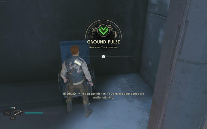 Cal opens a chest and unlocks a new music track in Jedi: Survivor.