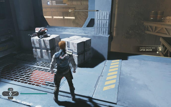 Cal scans a Databank entry on Shattered Moon in Jedi: Survivor.