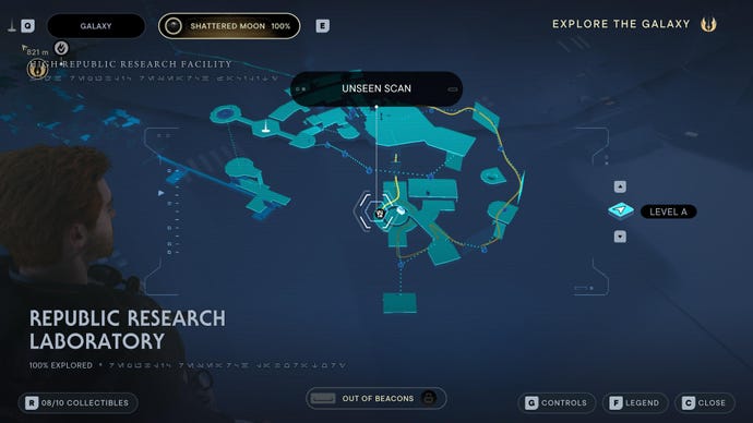 Part of the Shattered Moon map in Jedi: Survivor.