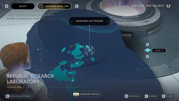 Part of the Shattered Moon map in Jedi: Survivor.