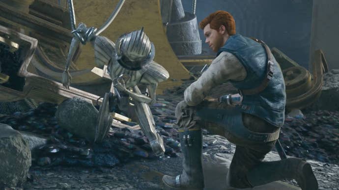 Cal rescues Zee in Star Wars Jedi: Survivor.