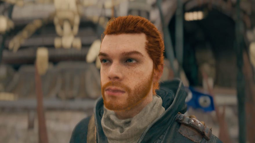 Cal Kesits stands in Fort Kah’lin, setting up for the Star Wars Jedi: Survivor XP farm.