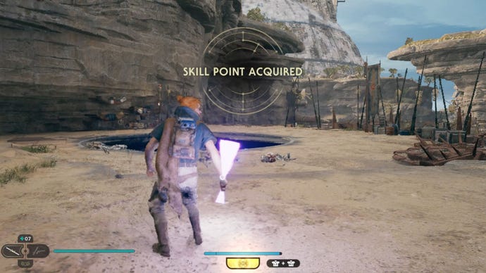 Cal Kestis earns a Skill Point as part of the Star Wars Jedi: Survivor XP farm.