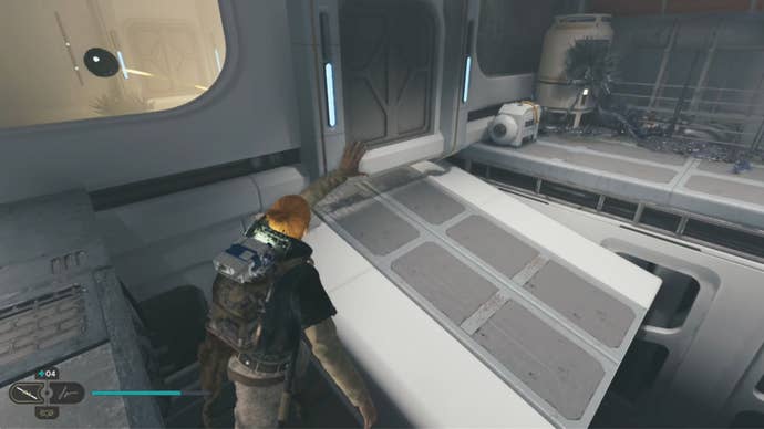 Cal moves the orb on the Shattered Moon in Star Wars Jedi: Survivor.