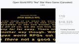 Star Wars open-world RPG Kickstarter bites the dust