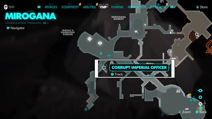 star wars outlaws corrupt imperial officer mirogana map location