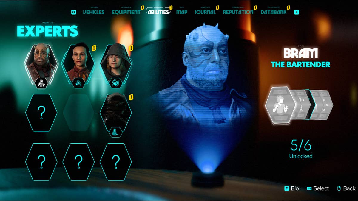 All Star Wars Outlaws Experts: Locations and abilities | Rock