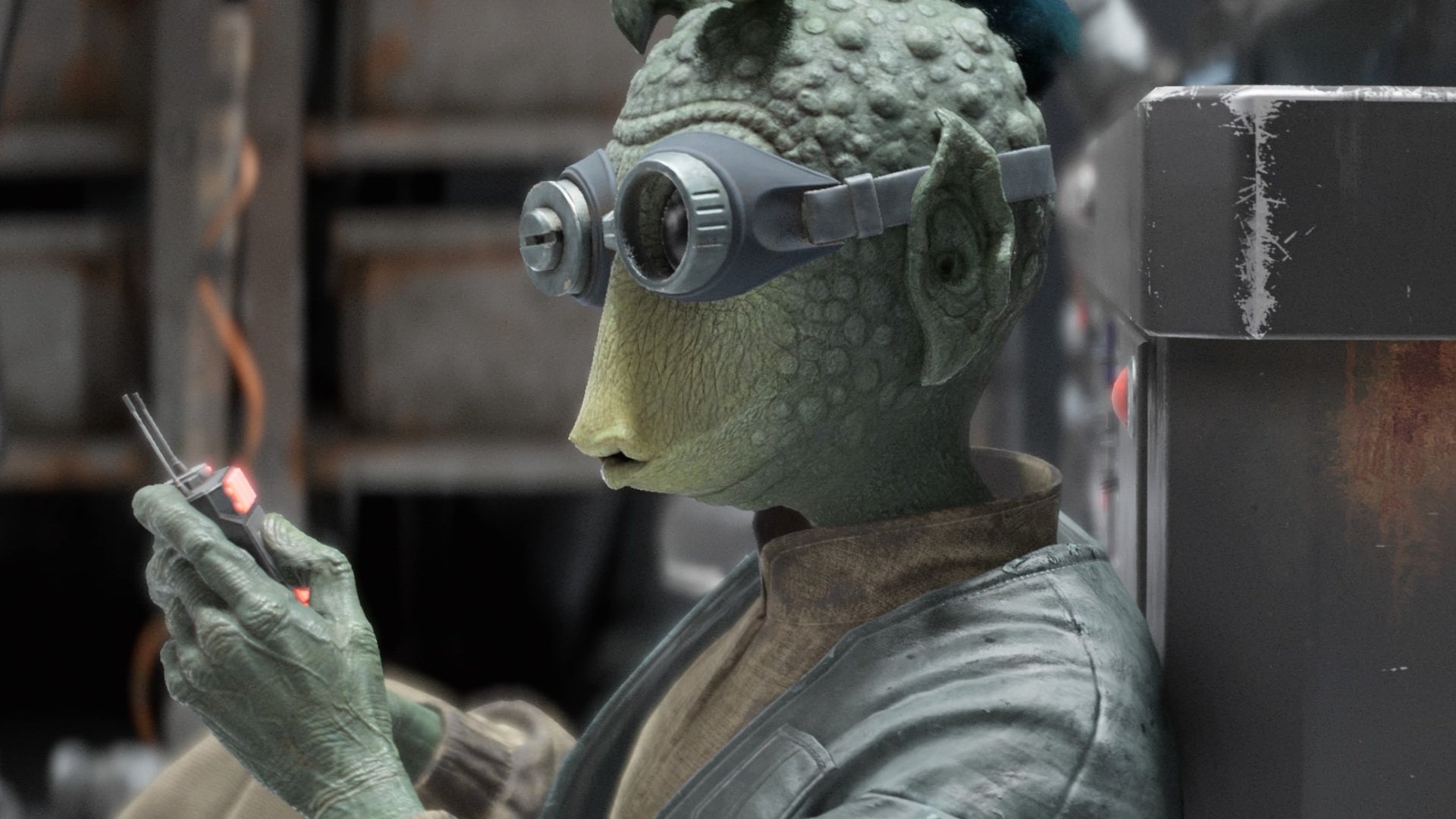 star wars outlaws gedeek hiding in droidsmith mission