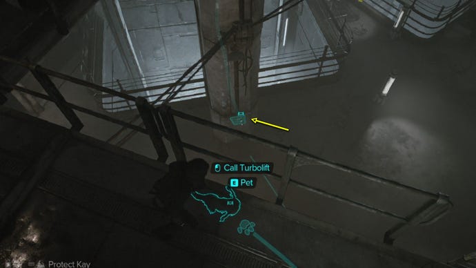 Star Wars Outlaws screenshot of the route to Gorak’s base in Mirogana City.