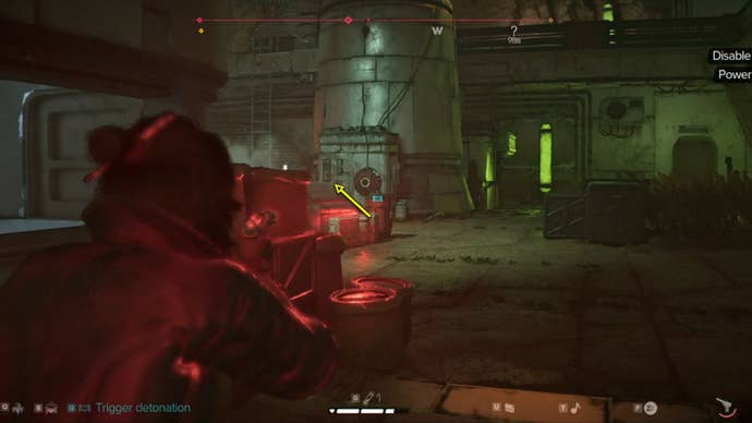 Star Wars Outlaws screenshot of the route to Gorak’s base in Mirogana City.