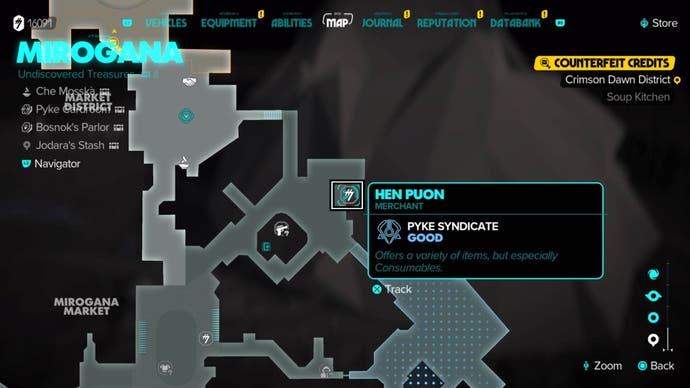 Star Wars Outlaws Hen Puon Trader Mirogana map location