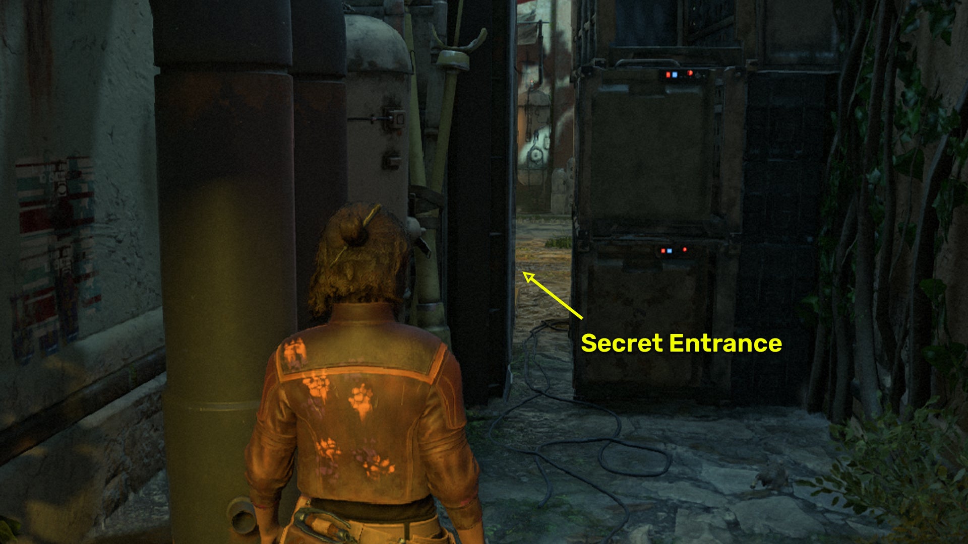 Star Wars Outlaws screenshot of the route to the Hutt vault location on Akiva.