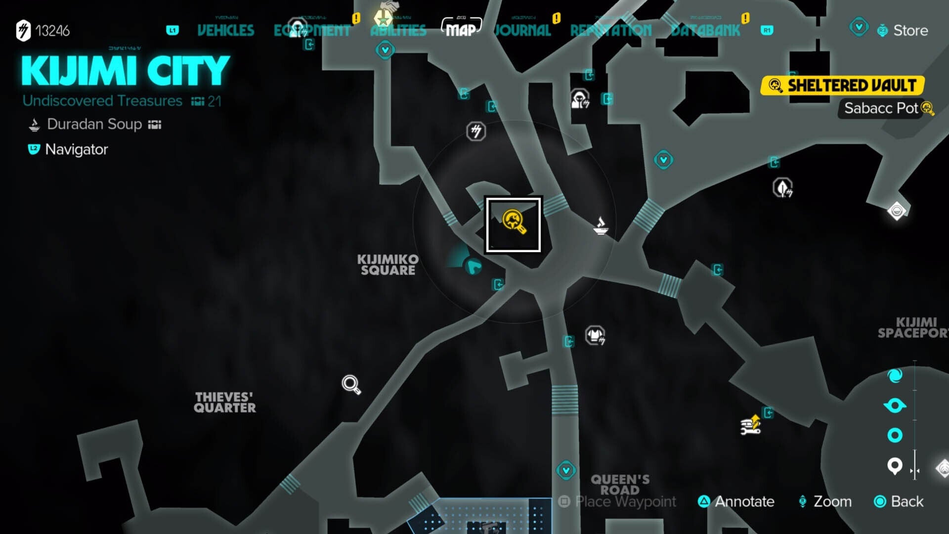 star wars outlaws jet kordo kijimi vault holodisc trail sabacc game map location