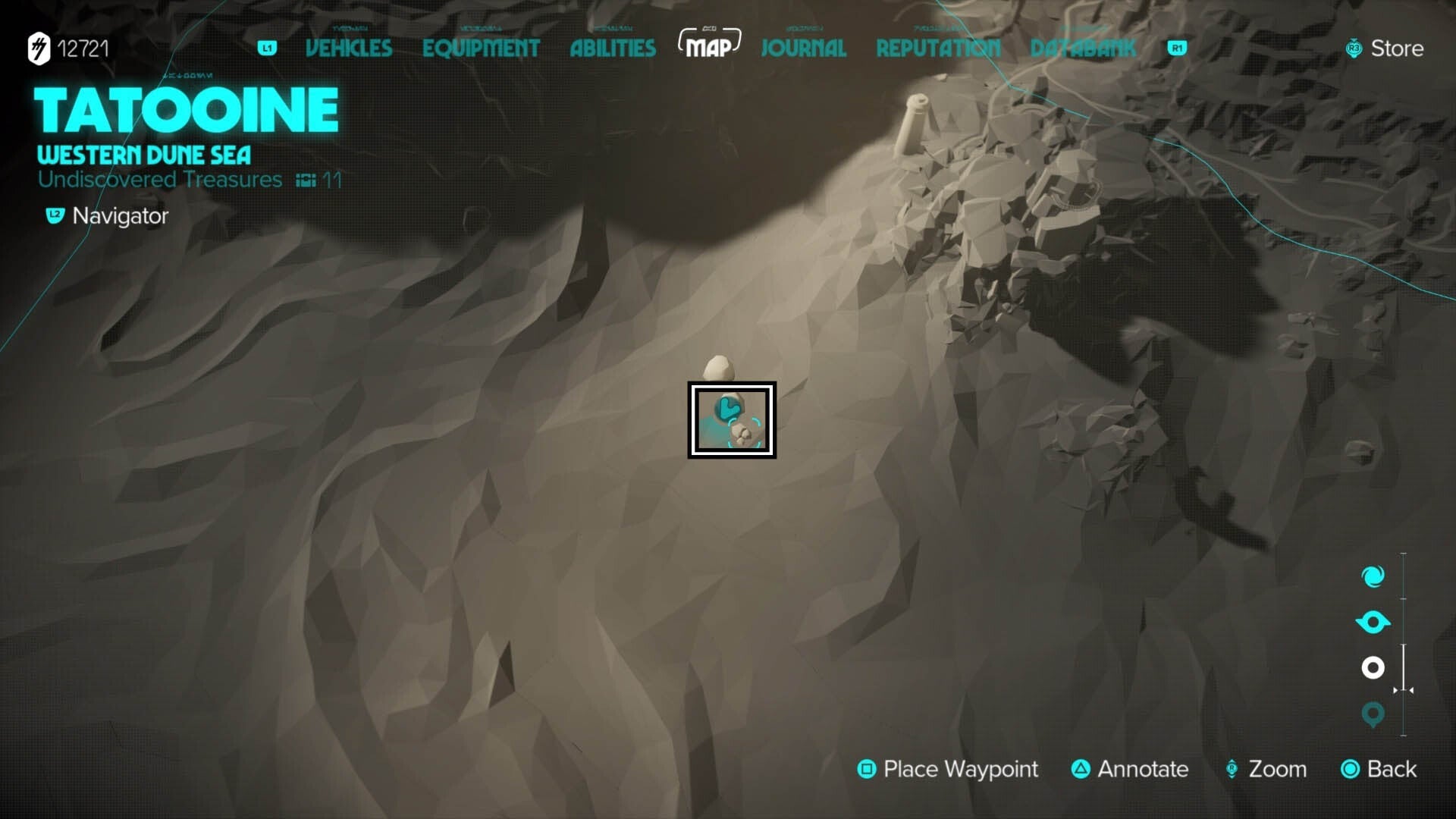 star wars outlaws jet kordo tatooine vault one tagged boulder map location