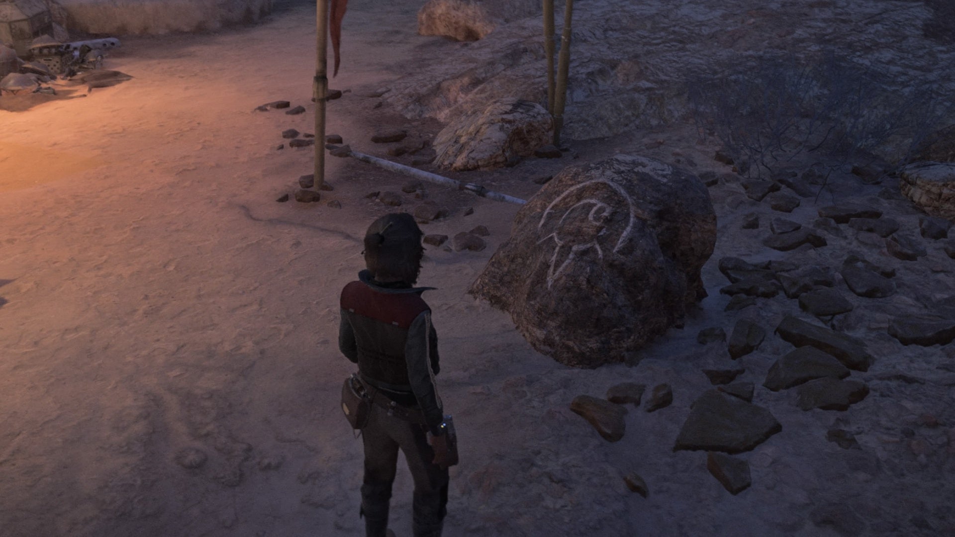 star wars outlaws jet kordo tatooine vault two tagged boulder