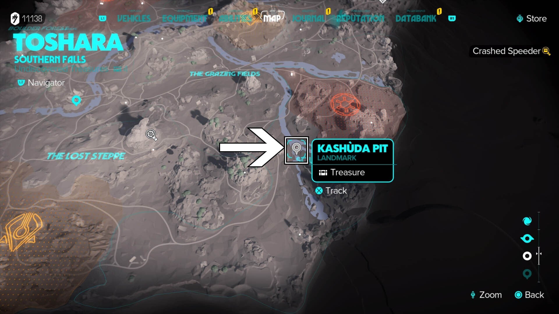 star wars outlaws kashuda pit map location