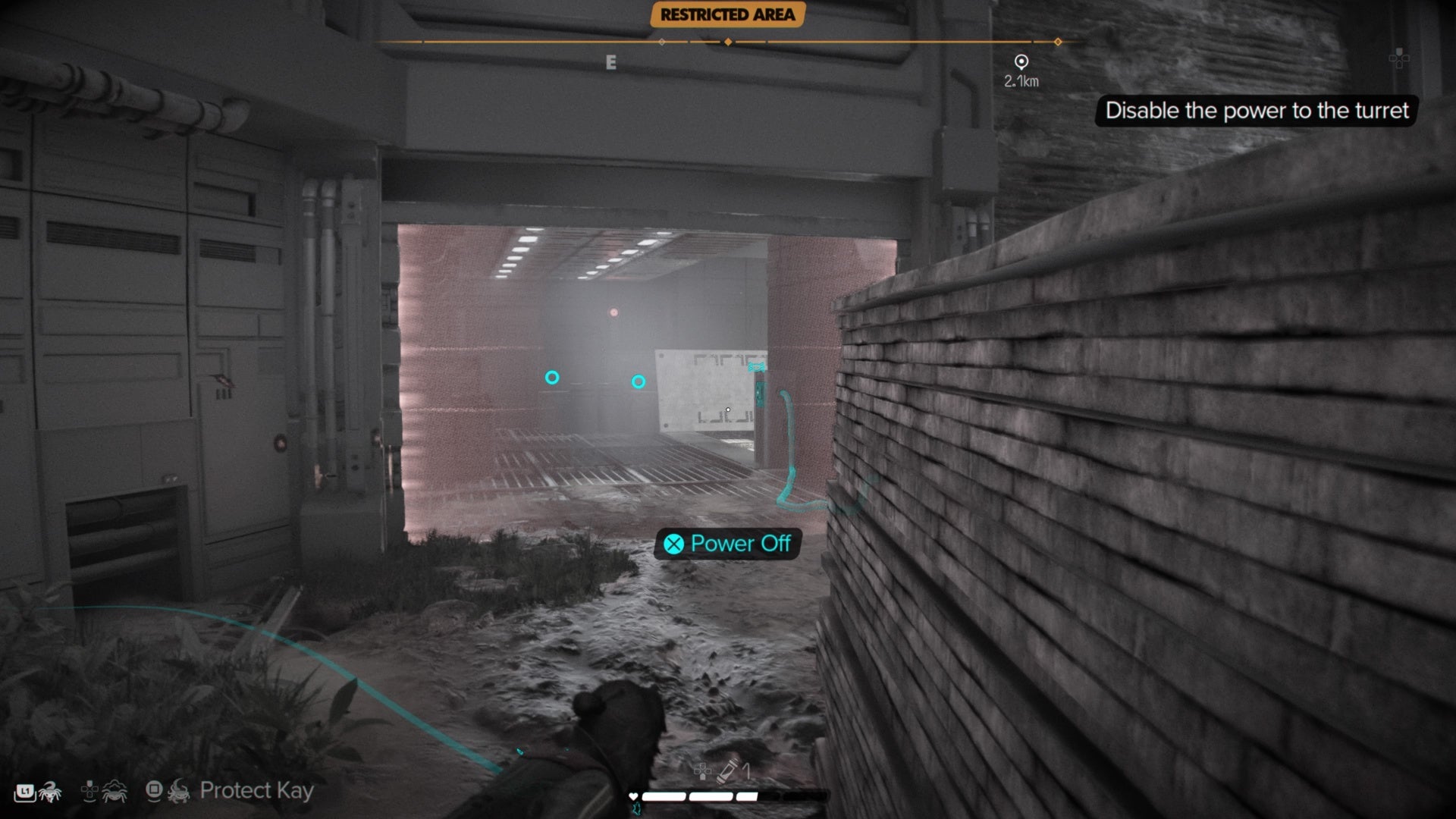 star wars outlaws kay commanding nix to power off energy shield droidsmith mission